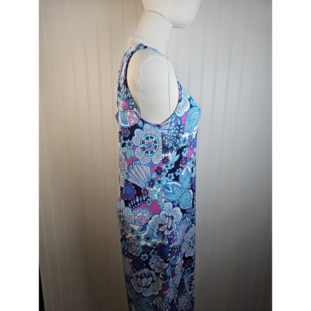Talbots Effortless Jersey Shift Dress Runway Floral Women's Size S Stretch - Picture 3 of 6